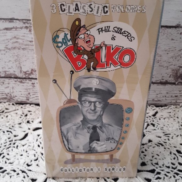 New Sealed - Phil Silvers is Sgt Bilko - 3 VHS Tapes Boxed - 6 Episodes - Picture 2 of 2